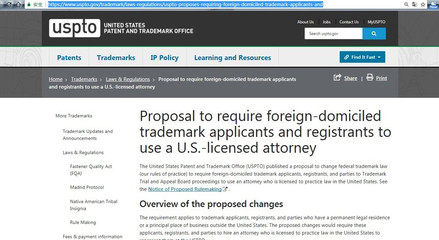 劍指中國？USPTO新規要求境外企業聘用美國商標律師申請美國商標